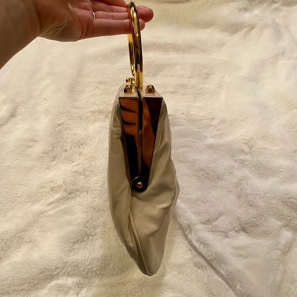 Miu Miu Gold Hardware Soft Calfskin Handbag - Picture 7 of 11